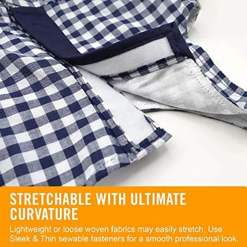 VELCRO Brand Sleek and Thin Fabric Tape, Sew On, 1.9 cm (3/4 in) x 1.8 m (6 ft), White | Soft, Stretchable, and Breathable for Delicate Garments thumbnail 5