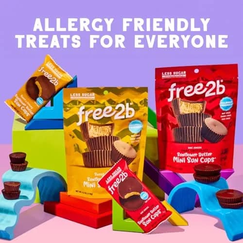 Free 2b Sunflower Butter Mini Sun Cups 4.2 oz Pack of 3 | Allergy Friendly, Dark Chocolate thumbnail 3
