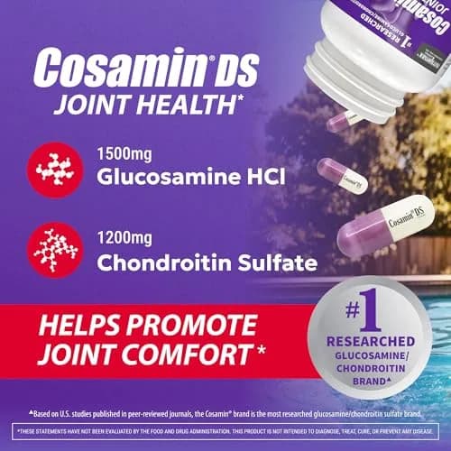 Nutramax Cosamin DS Joint Supplement 180 Capsules | Clinically Proven Cartilage Support thumbnail 3