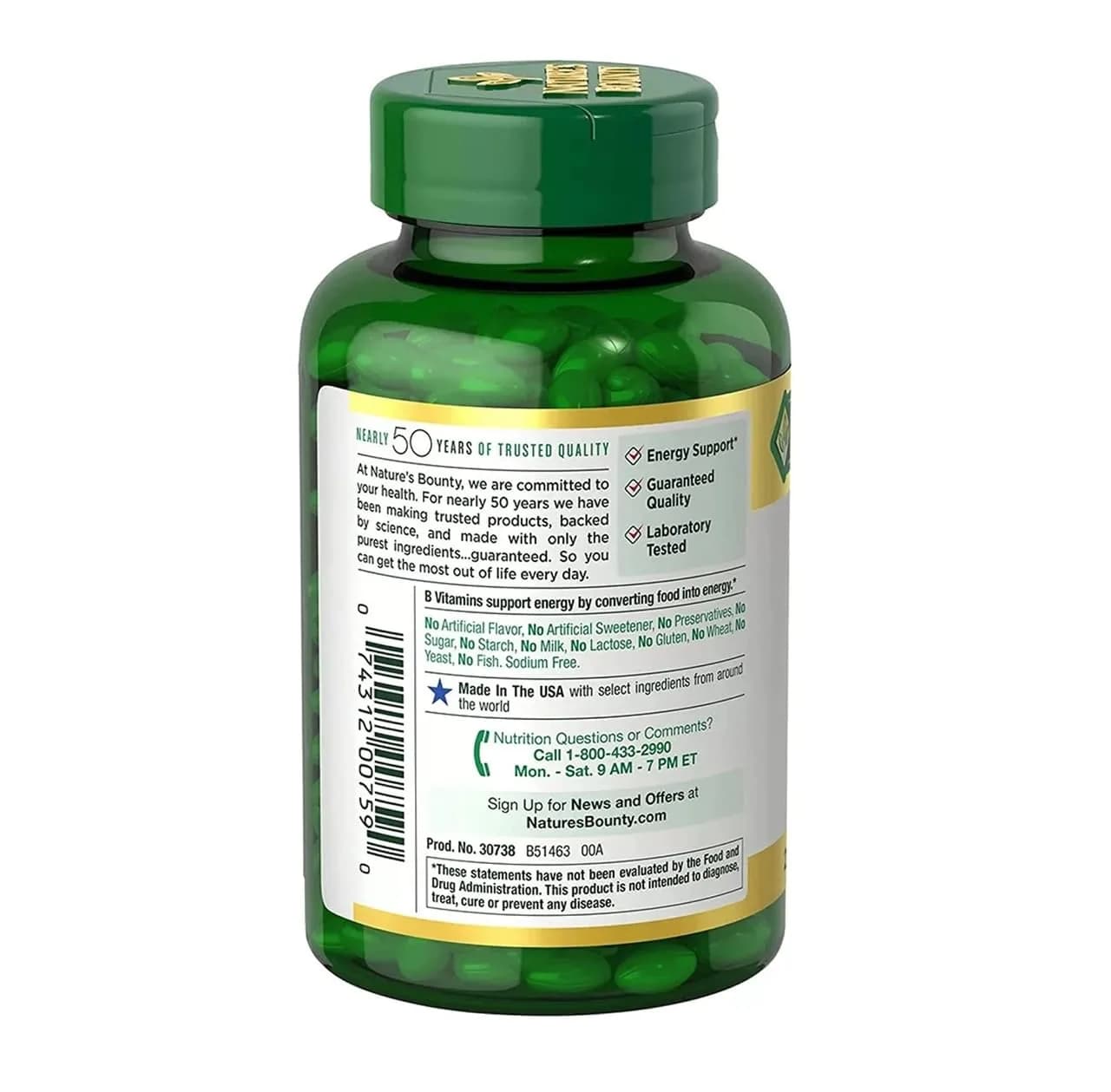 Nature's Bounty Biotin 10,000 mcg Rapid Release Softgels (250 Count) | Supports Hair, Skin & Nails - view 2