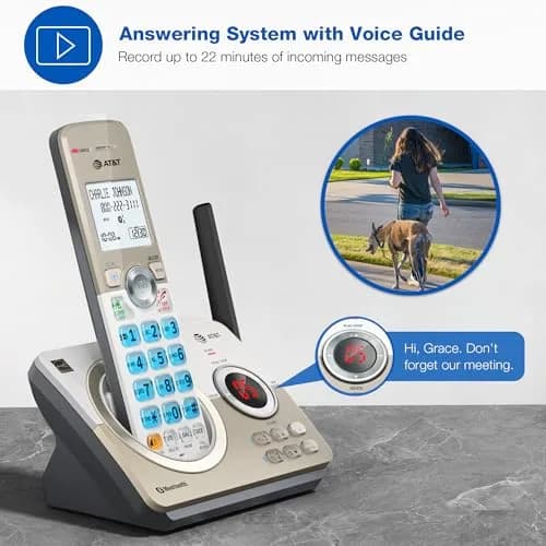 AT&T DL72219 DECT 6.0 2-Handset Cordless Phone with Connect to Cell & Call Blocking | 1.8" Backlit Display thumbnail 4