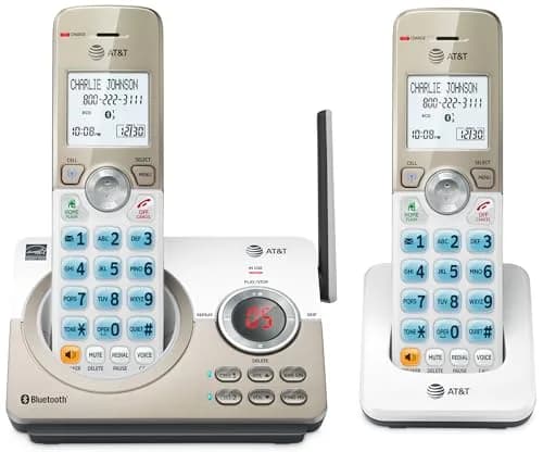 AT&T DL72219 DECT 6.0 2-Handset Cordless Phone with Connect to Cell & Call Blocking | 1.8" Backlit Display thumbnail 1
