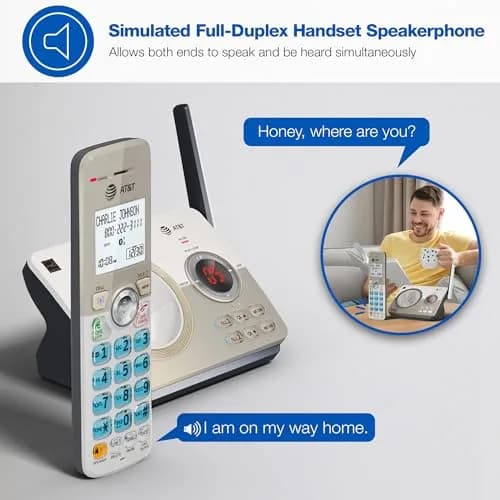 AT&T DL72219 DECT 6.0 2-Handset Cordless Phone with Connect to Cell & Call Blocking | 1.8" Backlit Display thumbnail 7