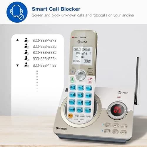 AT&T DL72219 DECT 6.0 2-Handset Cordless Phone with Connect to Cell & Call Blocking | 1.8" Backlit Display thumbnail 2