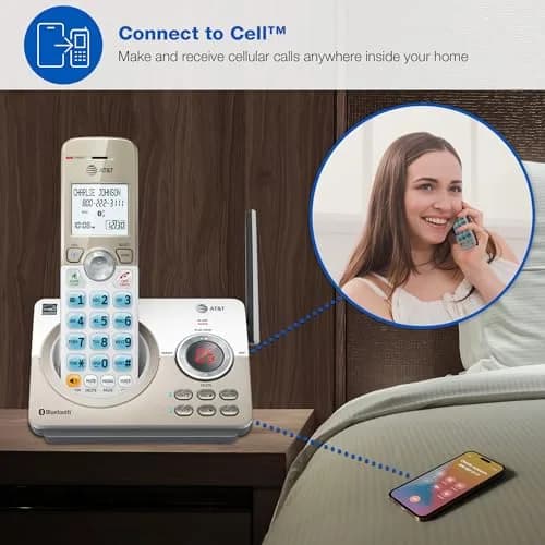 AT&T DL72219 DECT 6.0 2-Handset Cordless Phone with Connect to Cell & Call Blocking | 1.8" Backlit Display thumbnail 3