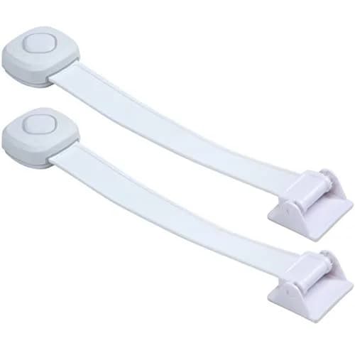 Safety 1st Outsmart Toilet Lock, Two Pack, White | Child-Safe Toilet Lock with Decoy Button thumbnail 1