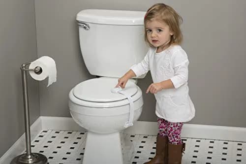 Safety 1st Outsmart Toilet Lock, Two Pack, White | Child-Safe Toilet Lock with Decoy Button thumbnail 5