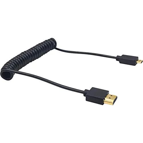 Duttek Micro HDMI to HDMI Coiled Cable 1.2m (4ft) | 4K@60Hz Ultra-Slim Adapter for Cameras, Raspberry Pi, GoPro thumbnail 8