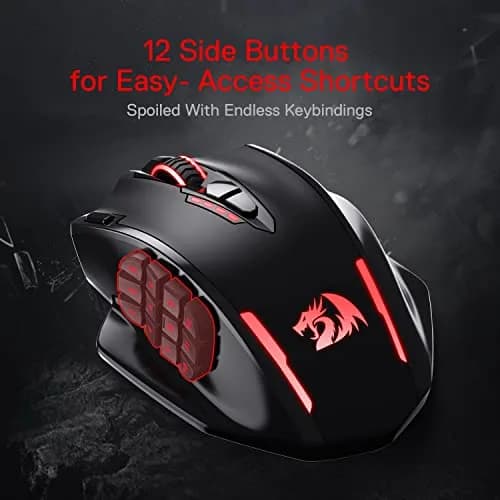 Redragon M913 Impact Elite Wireless RGB MMO Gaming Mouse 16000 DPI | 16 Programmable Buttons thumbnail 2
