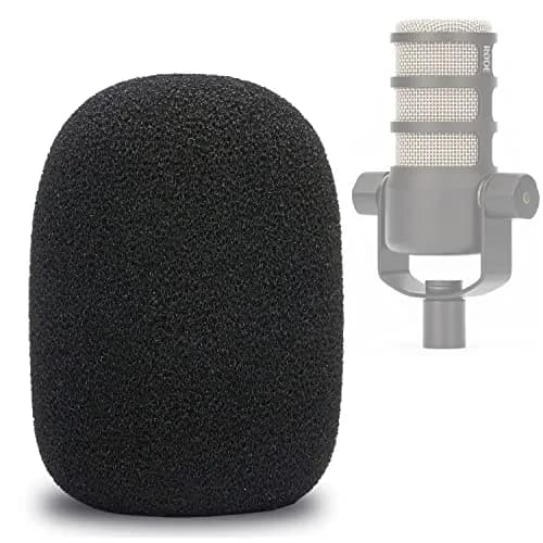 YOUSHARES PodMic Pop Filter Foam Cover | Mic Windscreen for Rode PodMic, Black thumbnail 1
