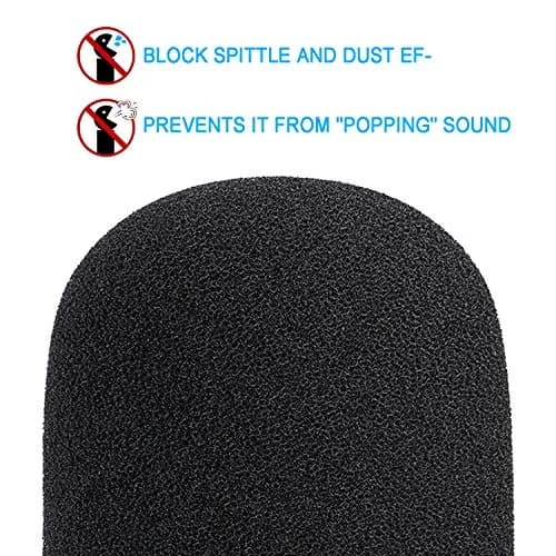 YOUSHARES PodMic Pop Filter Foam Cover | Mic Windscreen for Rode PodMic, Black thumbnail 4