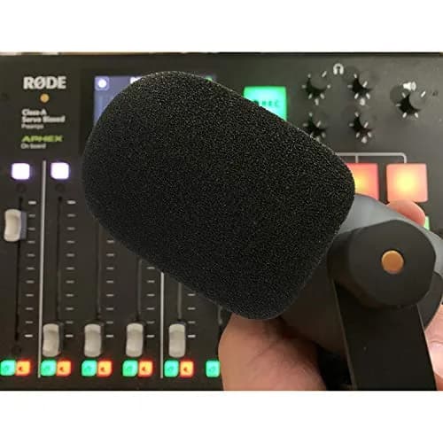 YOUSHARES PodMic Pop Filter Foam Cover | Mic Windscreen for Rode PodMic, Black thumbnail 5