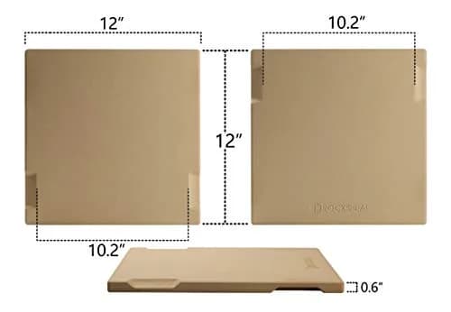 ROCKSHEAT Pizza Stone 12" x 12" Square | 1400℉ Resistance, Double Handles, Cordierite Baking Stone thumbnail 8