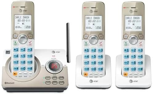 AT&T DL72319 DECT 6.0 3-Handset Cordless Phone with Connect to Cell & Call Blocking | 1.8" Backlit Screen, Big Buttons, Intercom, Unsurpassed Range thumbnail 1