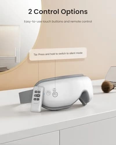 RENPHO Eyeris 1 Eye Massager with Heat | Sleep Mask with Remote Control for Relaxation thumbnail 4