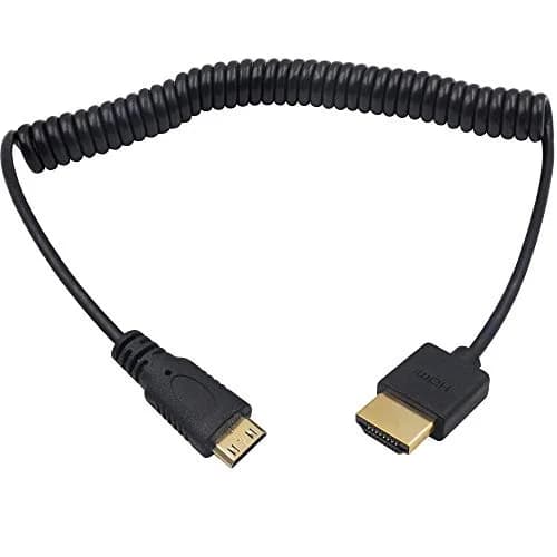 Duttek Ultra Thin 4K Mini HDMI to HDMI Cable 1.8m (6ft) Coiled | Supports 4K@60Hz, 1080p, 3D thumbnail 1