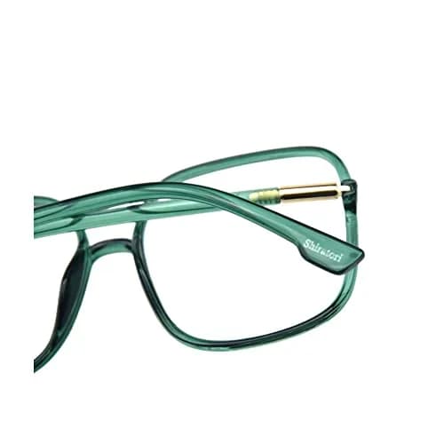 Shiratori Blue Light Blocking Glasses Oversized Nerd Frame | UV400 Anti Blue Ray for Women thumbnail 6