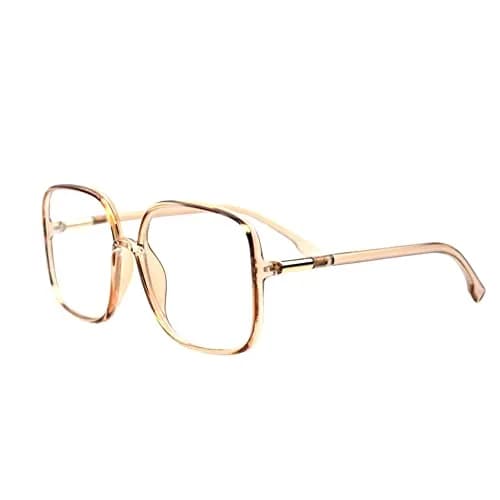 Shiratori Blue Light Blocking Glasses Big Frame Retro Style | UV400 Anti Blue Ray Computer Eyeglasses for Women thumbnail 1