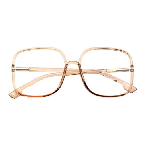 Shiratori Blue Light Blocking Glasses Big Frame Retro Style | UV400 Anti Blue Ray Computer Eyeglasses for Women thumbnail 3