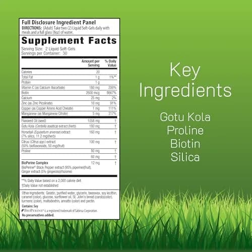 Irwin Naturals Longer, Stronger Hair & Nails Formula 120 Liquid Soft-Gels | Supports Hair & Nail Wellness thumbnail 2