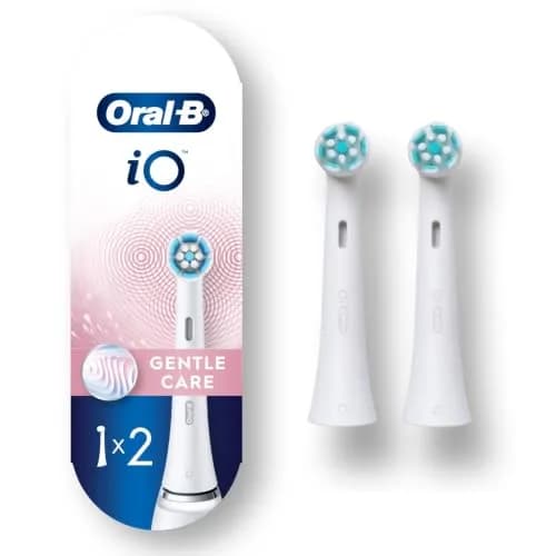 Oral-B iO Series Gentle Care Electric Toothbrush Replacement Brush Heads 2 Count (0.04 lb) | Dentist Recommended for Sensitive Gums thumbnail 1