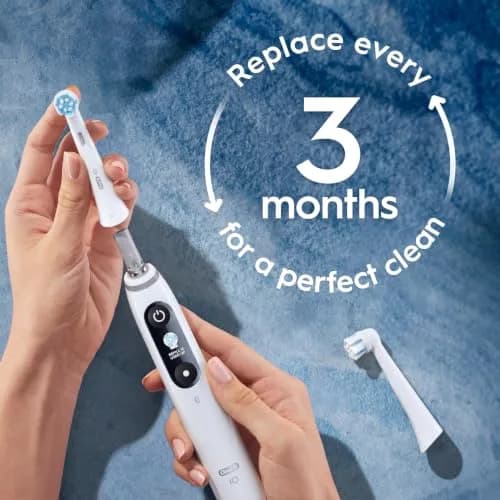 Oral-B iO Series Gentle Care Electric Toothbrush Replacement Brush Heads 2 Count (0.04 lb) | Dentist Recommended for Sensitive Gums thumbnail 5