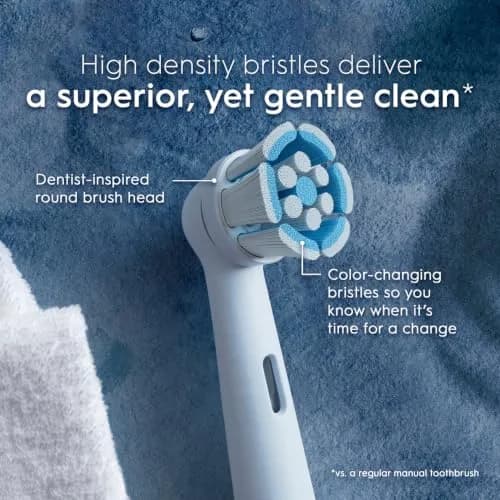 Oral-B iO Series Gentle Care Electric Toothbrush Replacement Brush Heads 2 Count (0.04 lb) | Dentist Recommended for Sensitive Gums thumbnail 2