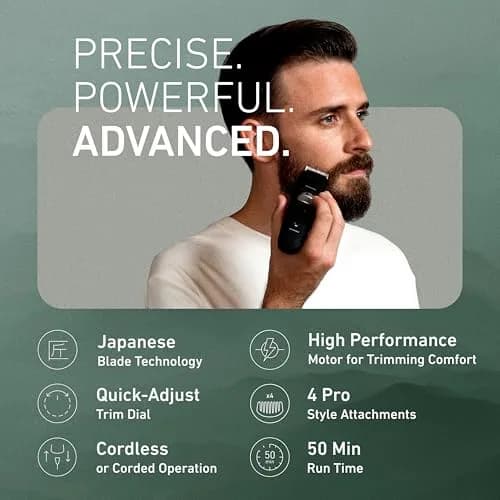 Panasonic ER-GB96-K Beard Trimmer for Men, 0.5mm-30mm Length Settings | Corded or Cordless Use thumbnail 2
