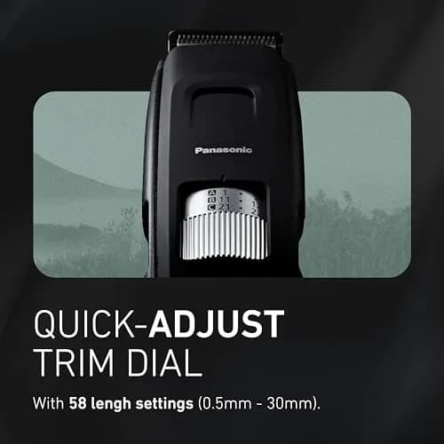 Panasonic ER-GB96-K Beard Trimmer for Men, 0.5mm-30mm Length Settings | Corded or Cordless Use thumbnail 3