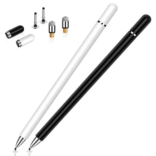 STYLUSHOME Dual-Tip Stylus Pen for Touchscreen Devices 16.2 cm (6.38 inches) | High Precision Disc & Fiber Tip thumbnail 1