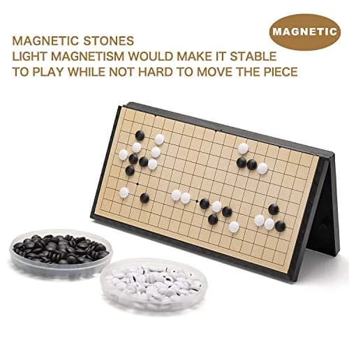 AMEROUS Magnetic Go Game Set 19x19 Grid | Educational Strategy Board Game for Kids & Adults thumbnail 5