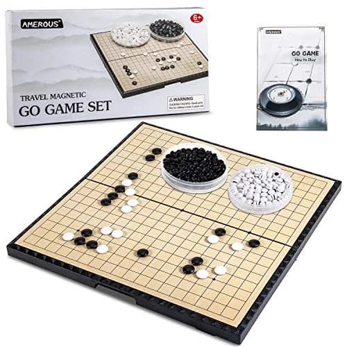 AMEROUS Magnetic Go Game Set 19x19 Grid | Educational Strategy Board Game for Kids & Adults thumbnail 1