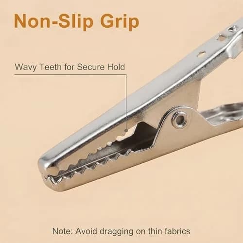 NARAMAX Silver 3 pcs Body Strap | Adjustable Reusable Bib Clips for Adults & Seniors thumbnail 4