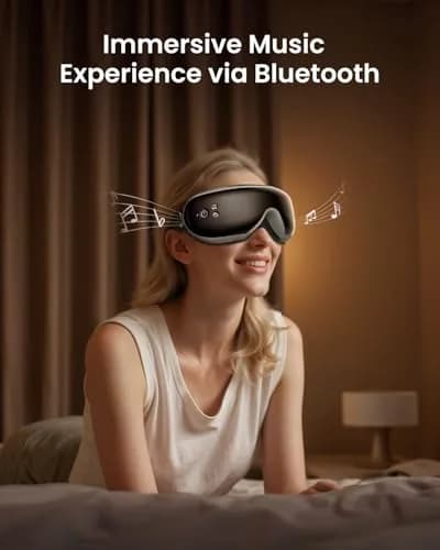 RENPHO Eyeris 1 Eye Massager with Heat & Remote Control | 104-113℉ (40-45℃) Heated Massage thumbnail 5