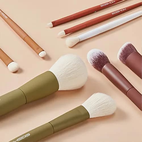 EIGSHOW Makeup Brushes 5 Colors | Ultra Soft Synthetic Kabuki Brush Set for Powder, Blush, Concealers, Contouring, Highlighting thumbnail 6