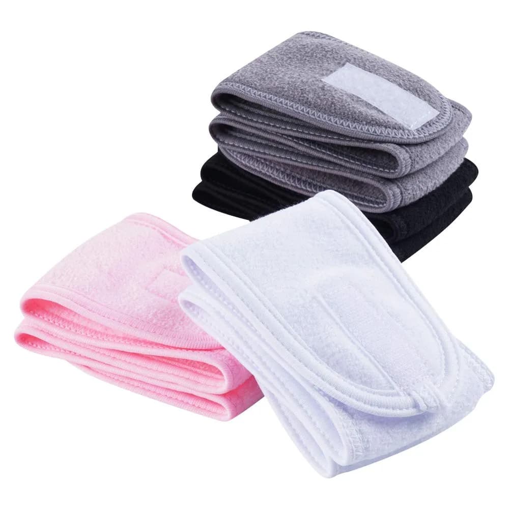 TDHDIKE Adjustable Facial Spa Headband | 24.4 x 3.35 inches (62 x 8.5 cm) - view 5