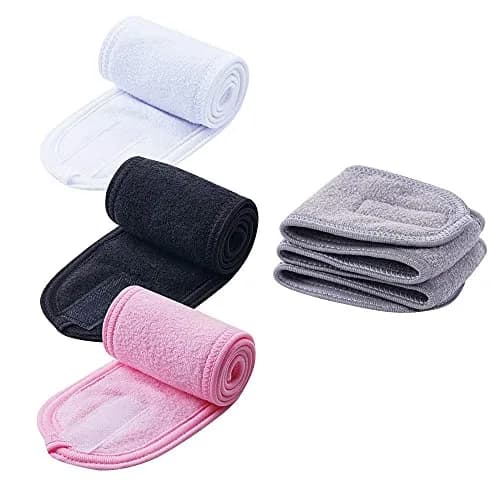 TDHDIKE Adjustable Facial Spa Headband | 24.4 x 3.35 inches (62 x 8.5 cm) thumbnail 1