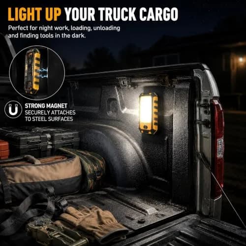 innofox 2-Pack LED Rechargeable Magnetic Work Light 1500 Lumens | Versatile & Durable, 3 Modes, USB Power Bank, Drop-Tested thumbnail 8