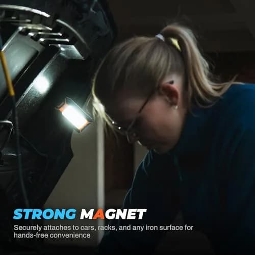 innofox 2-Pack LED Rechargeable Magnetic Work Light 1500 Lumens | Versatile & Durable, 3 Modes, USB Power Bank, Drop-Tested thumbnail 4