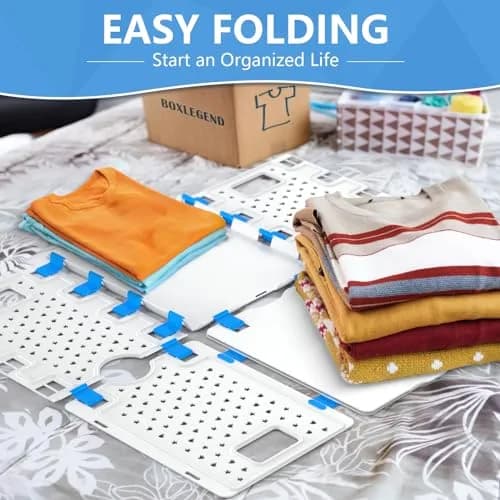 BoxLegend Enlarged Shirt Folder Board for Clothes Storage, Closet Organizers, 73cm x 58cm (28.3" x 22.8") | Folds T-shirts, Sweaters, Pants Neatly thumbnail 2