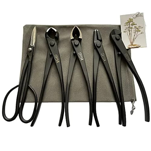 VOUIU 5-Piece Bonsai Tool Set Stainless Steel 210mm | Precision Garden Tools for Bonsai Care thumbnail 1