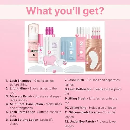 CLIONE PRIME Lash Lift Kit - Korean Cosmetic Product for Eyebrow Lamination & Eyelash Perming | 97 Piece Set thumbnail 7