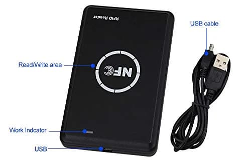 LEXI RFID NFC Duplicator NS106 with 5 T5577 & 5 UID Key Cards | USB Interface, 125KHz/13.56MHz Dual Frequency Copier thumbnail 2