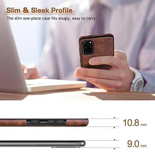 LOHASIC Leather Case for Samsung Galaxy S20 Plus 6.7" | Slim, Shockproof & Elegant thumbnail 4