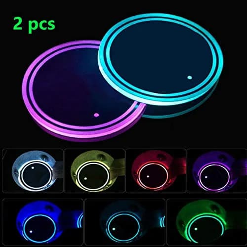 WedFeir LED Cup Holder Lights 7cm (2.75in) Round | 7 Colors & 3 Modes for Car Interior Atmosphere thumbnail 5