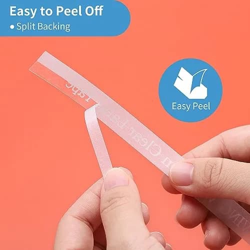 COLORWING TZe-135 White on Clear Label Tape 12mm (0.47 Inch) Laminated 3-Pack | Compatible with Brother P-touch Label Makers thumbnail 3