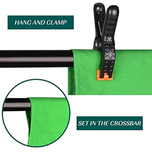 EMART 5x7Ft Green Screen Backdrop Polyester Wrinkle-Resistant for Photography & Streaming thumbnail 6
