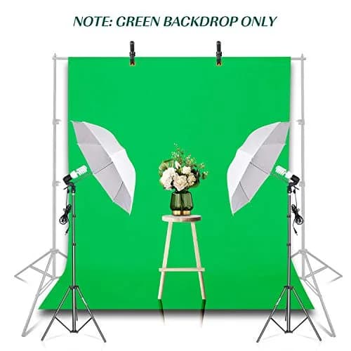 EMART 5x7Ft Green Screen Backdrop Polyester Wrinkle-Resistant for Photography & Streaming thumbnail 9