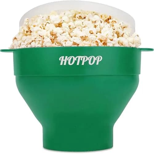 HOTPOP Microwave Popcorn Popper Silicone Bowl 20 Colors | Healthy Snack in Minutes thumbnail 1