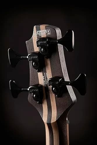 Cort Artisan A4 Ultra Ash Bass Guitar, Etched Natural Black | Modern Ash & Mahogany Bass for Rock & Studio thumbnail 5